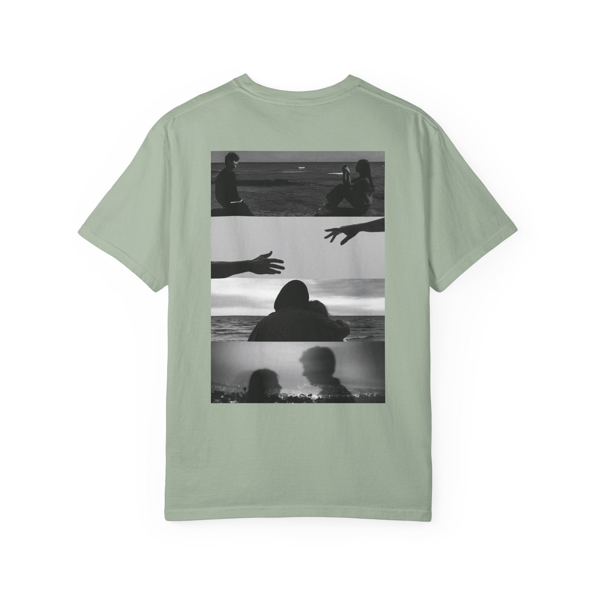 T-Shirt — Moody Noir Photo Collage Tee (features 'ROVALL' chest text)