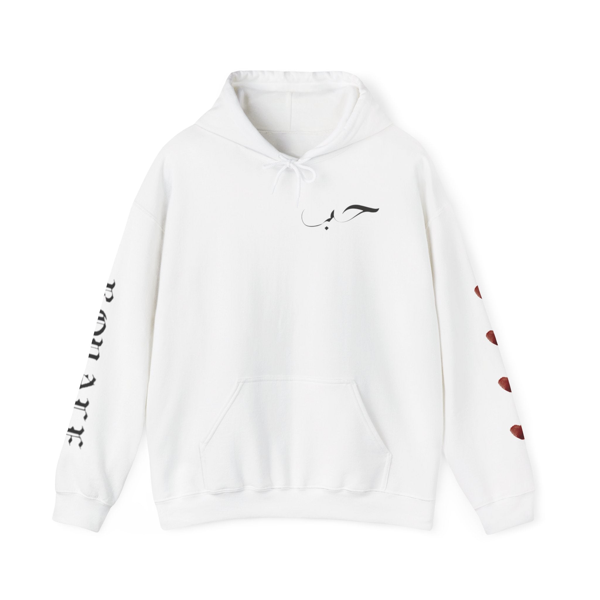 Heartbeat Graphic Hoodie — Anatomical Heart, Morse Wave Design, 'ROGUE' Sleeve & Heart Accents