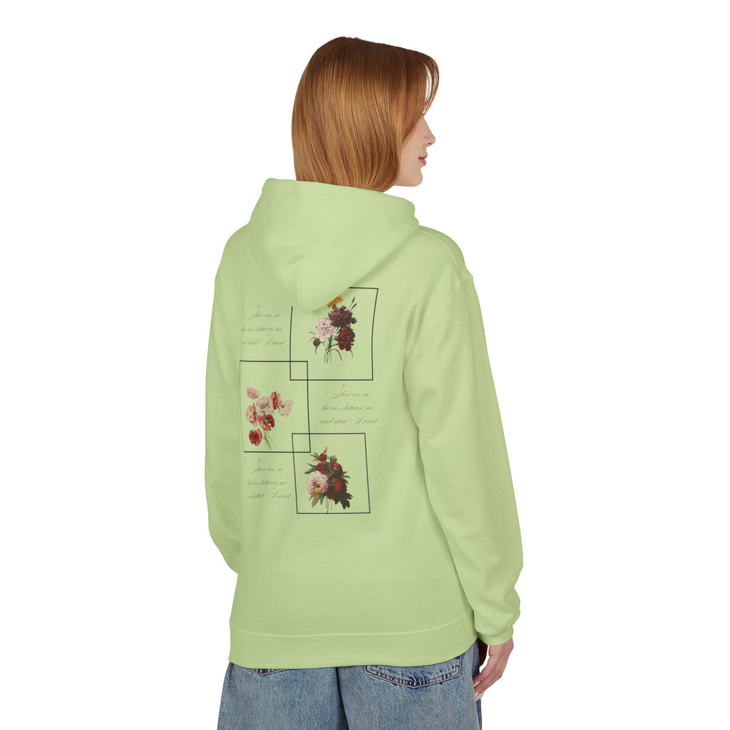 Autumn Bouquet Hoodie — Small Floral Fall Back-Print Sweatshirt