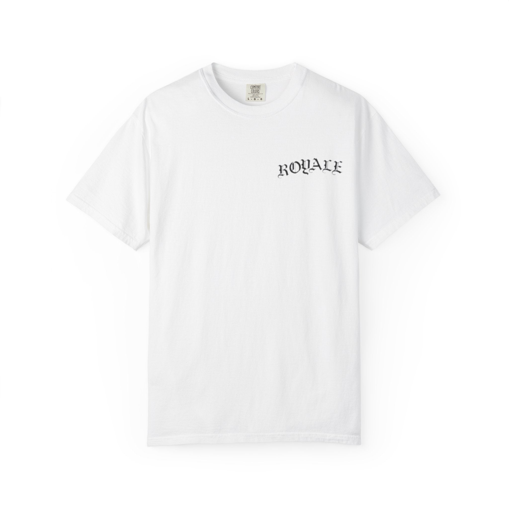 Minimal Script Back-Print T-Shirt — Handwritten Quote Graphic