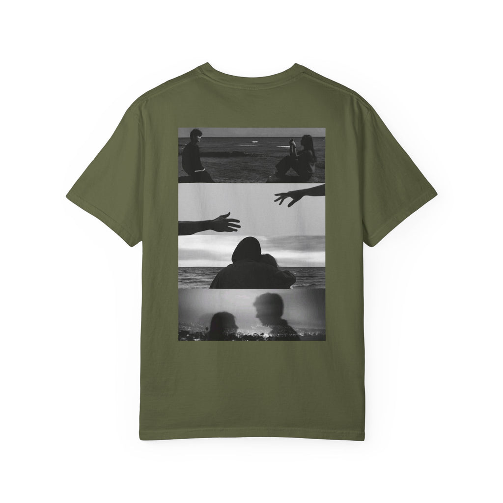 T-Shirt — Moody Noir Photo Collage Tee (features 'ROVALL' chest text)