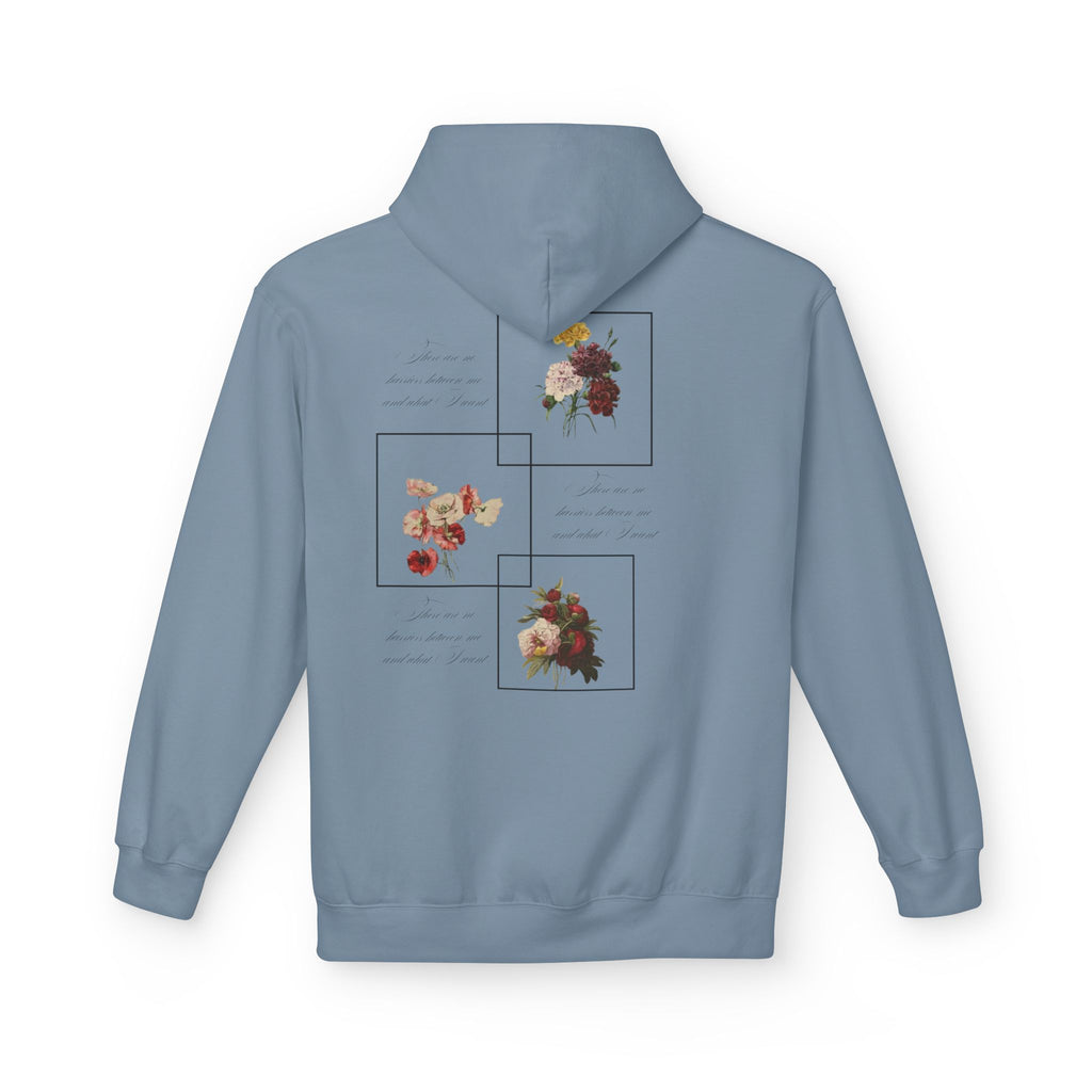 Autumn Bouquet Hoodie — Small Floral Fall Back-Print Sweatshirt