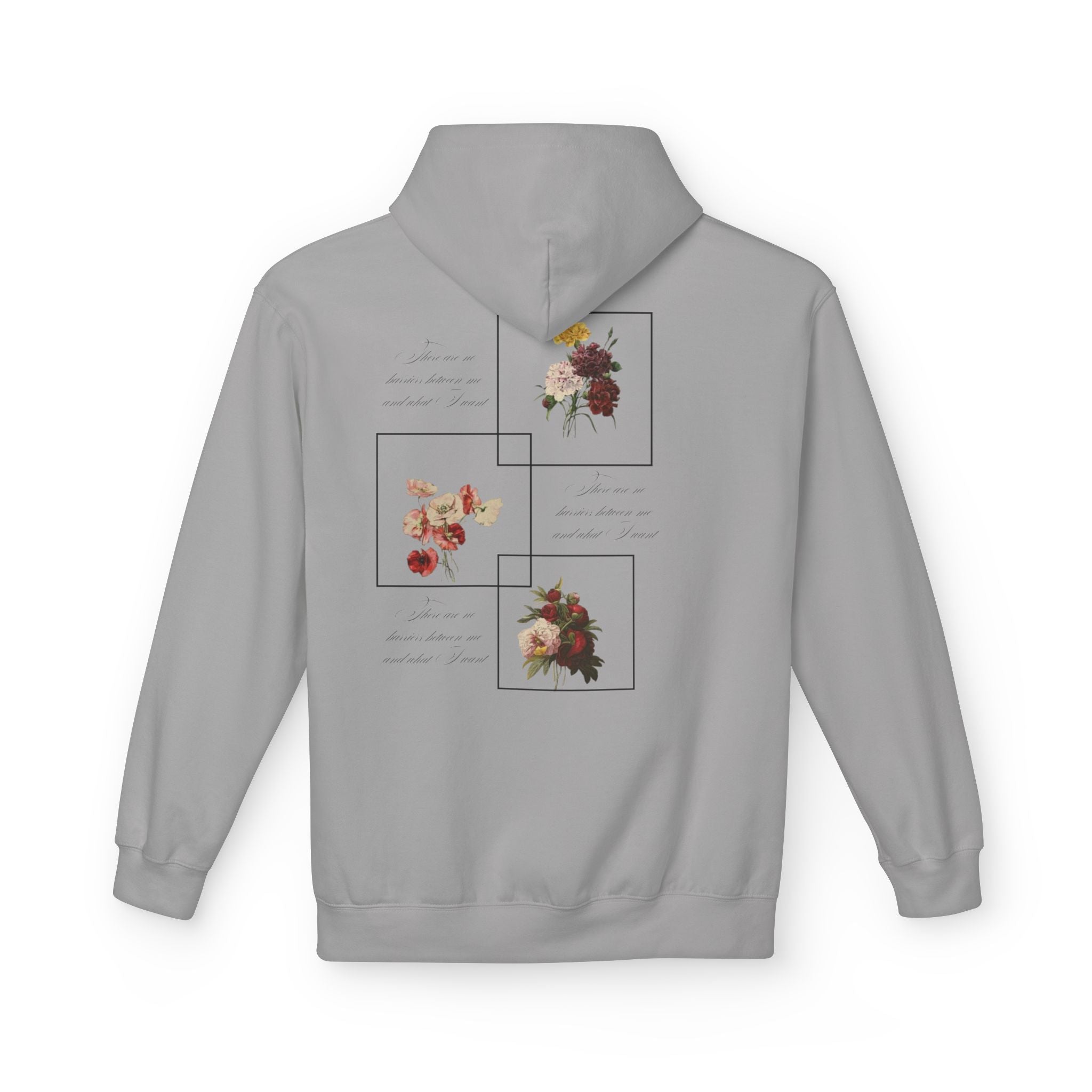 Autumn Bouquet Hoodie — Small Floral Fall Back-Print Sweatshirt