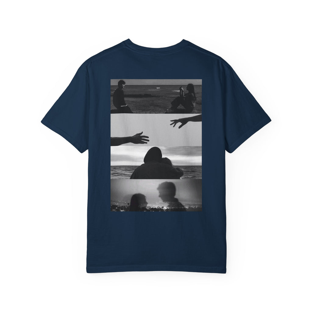 T-Shirt — Moody Noir Photo Collage Tee (features 'ROVALL' chest text)