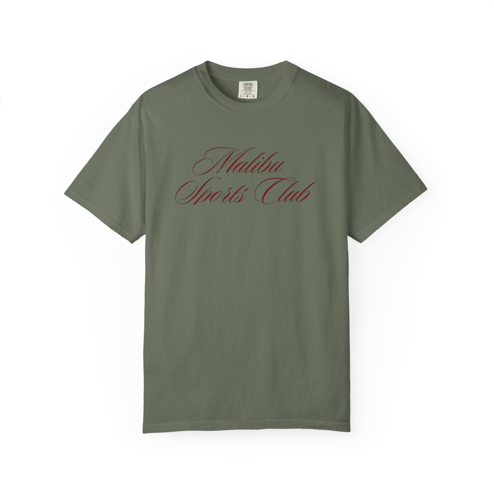 Malibu Sports Club T-Shirt — "Royale" Back Print Vintage Script Tee
