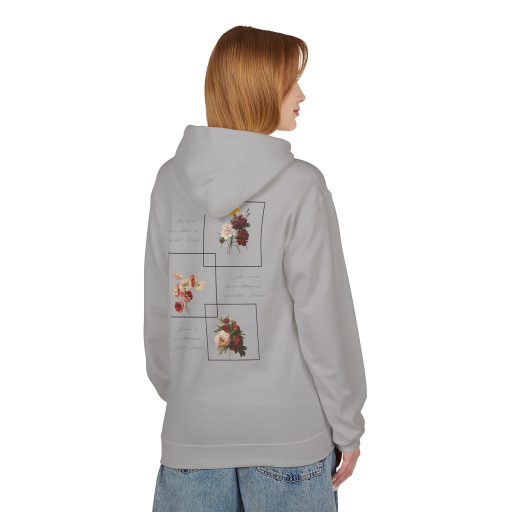 Autumn Bouquet Hoodie — Small Floral Fall Back-Print Sweatshirt