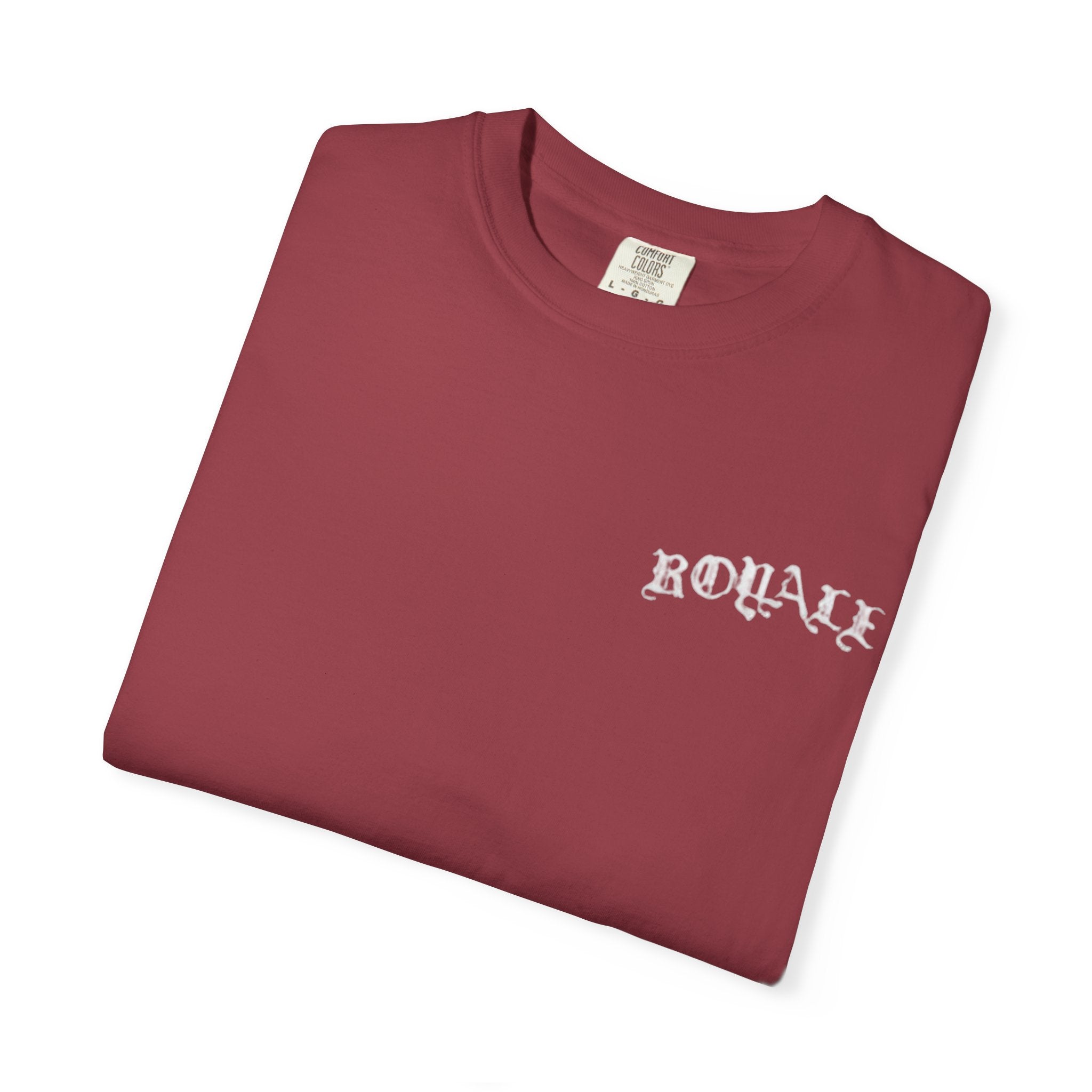 T-Shirt — Moody Noir Photo Collage Tee (features 'ROVALL' chest text)