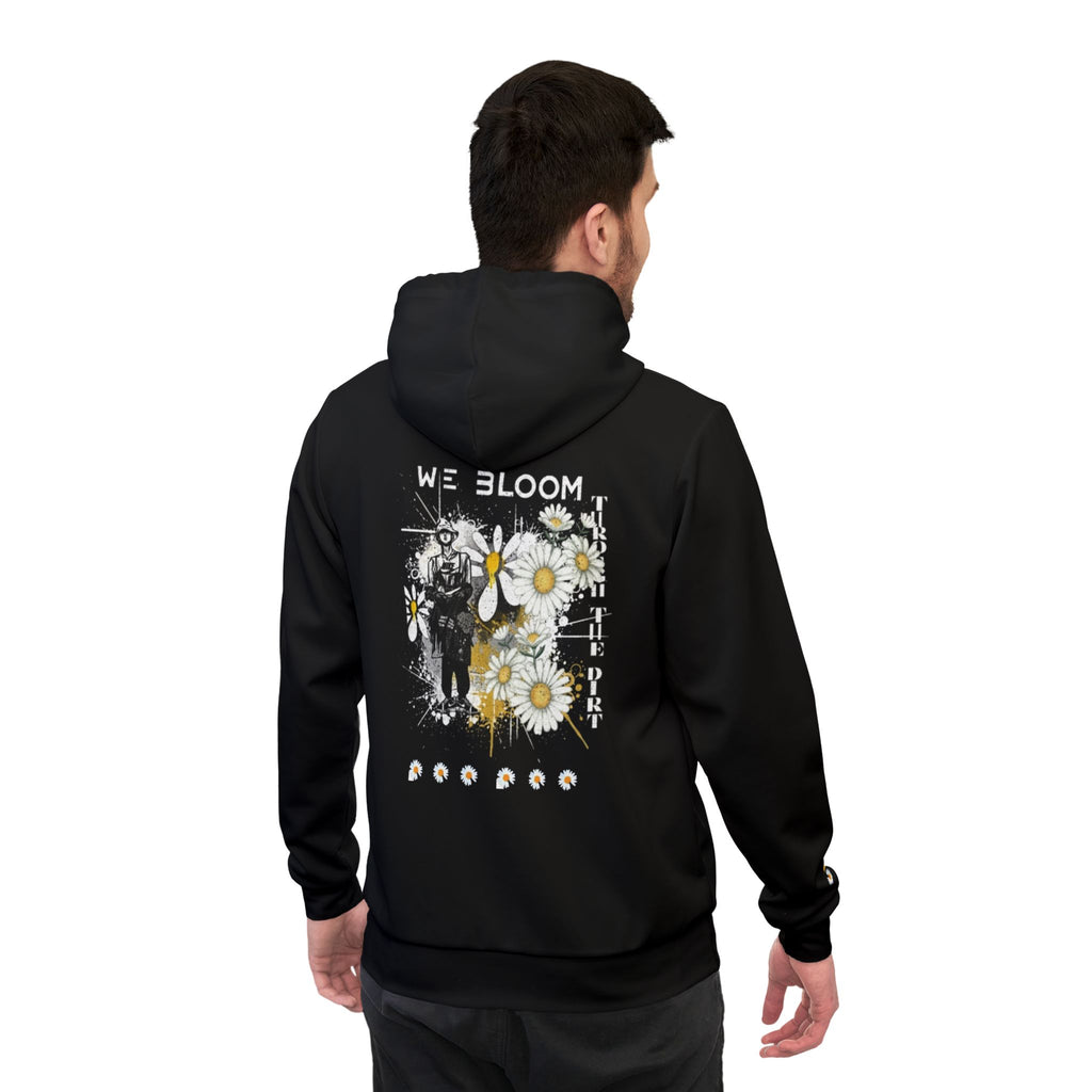 Daisy Bloom Athletic Hoodie — 'We Bloom' Graphic Floral Streetwear