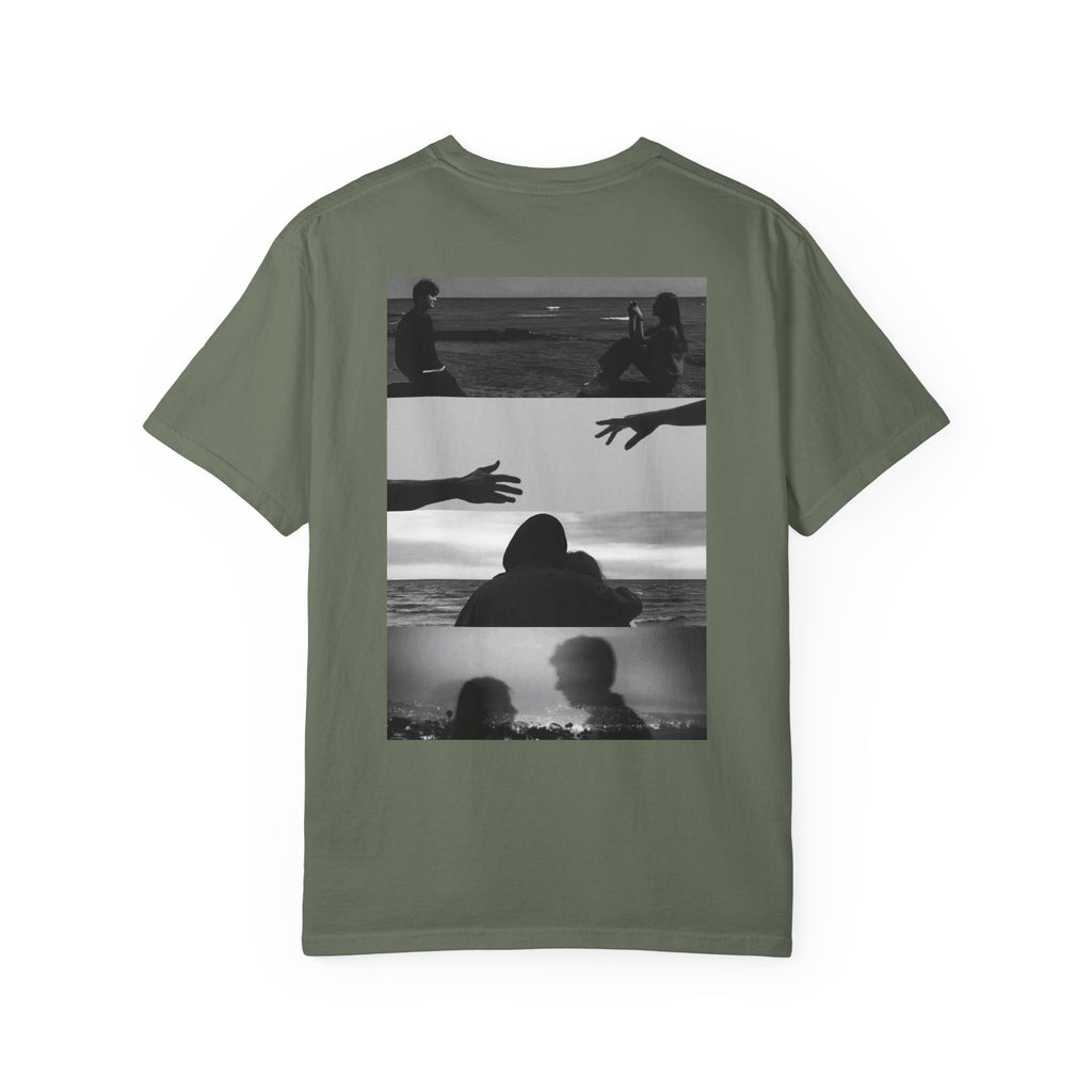 T-Shirt — Moody Noir Photo Collage Tee (features 'ROVALL' chest text)