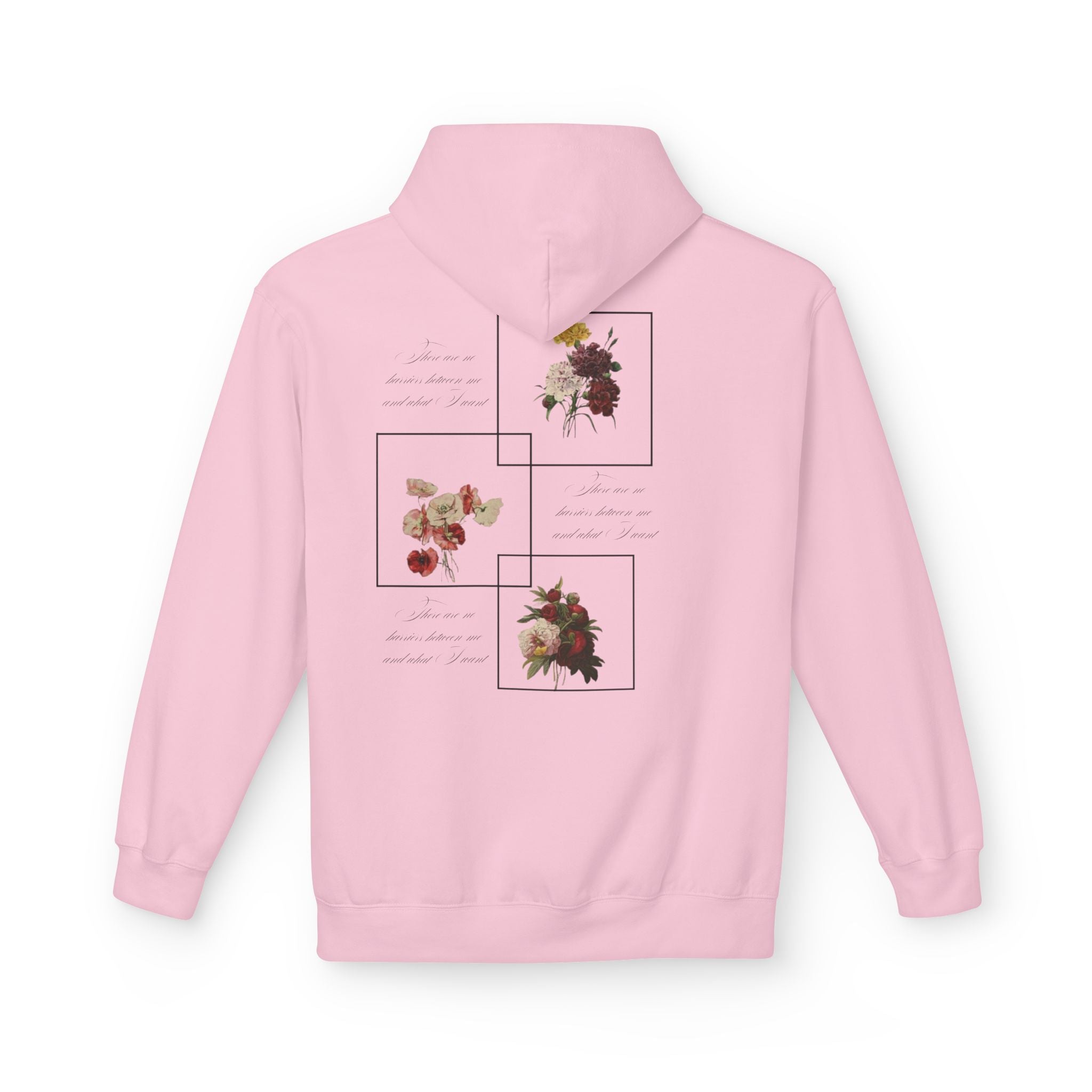 Autumn Bouquet Hoodie — Small Floral Fall Back-Print Sweatshirt
