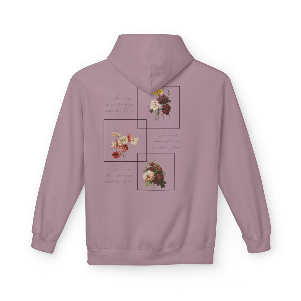 Autumn Bouquet Hoodie — Small Floral Fall Back-Print Sweatshirt