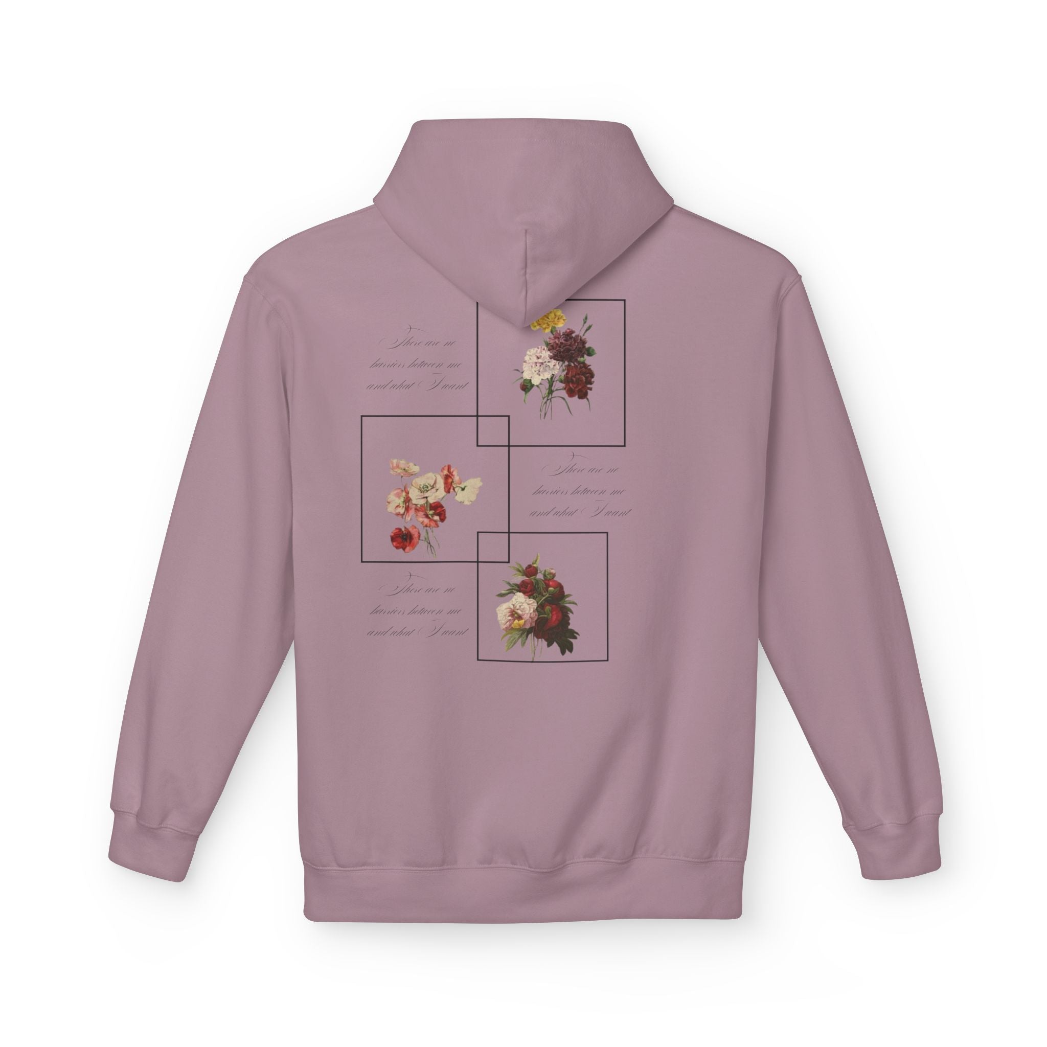 Autumn Bouquet Hoodie — Small Floral Fall Back-Print Sweatshirt