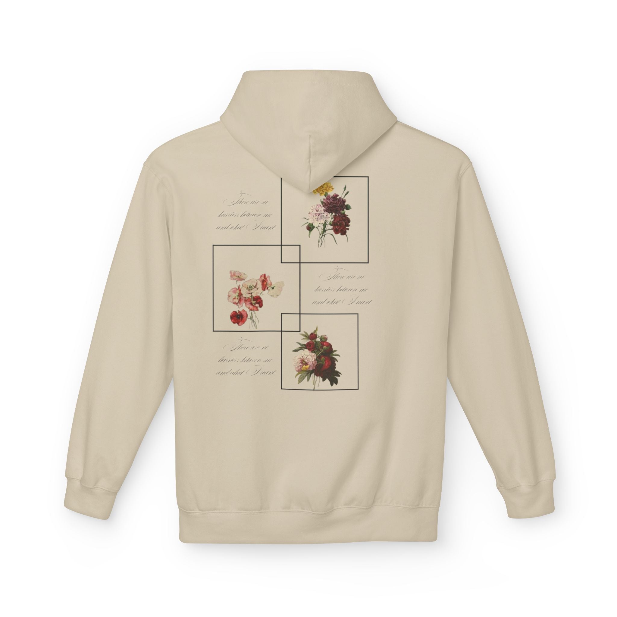 Autumn Bouquet Hoodie — Small Floral Fall Back-Print Sweatshirt