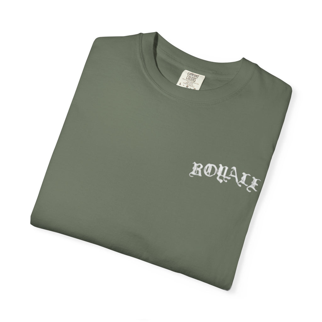 T-Shirt — Moody Noir Photo Collage Tee (features 'ROVALL' chest text)