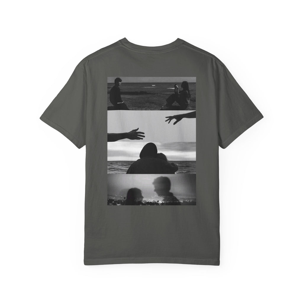 T-Shirt — Moody Noir Photo Collage Tee (features 'ROVALL' chest text)