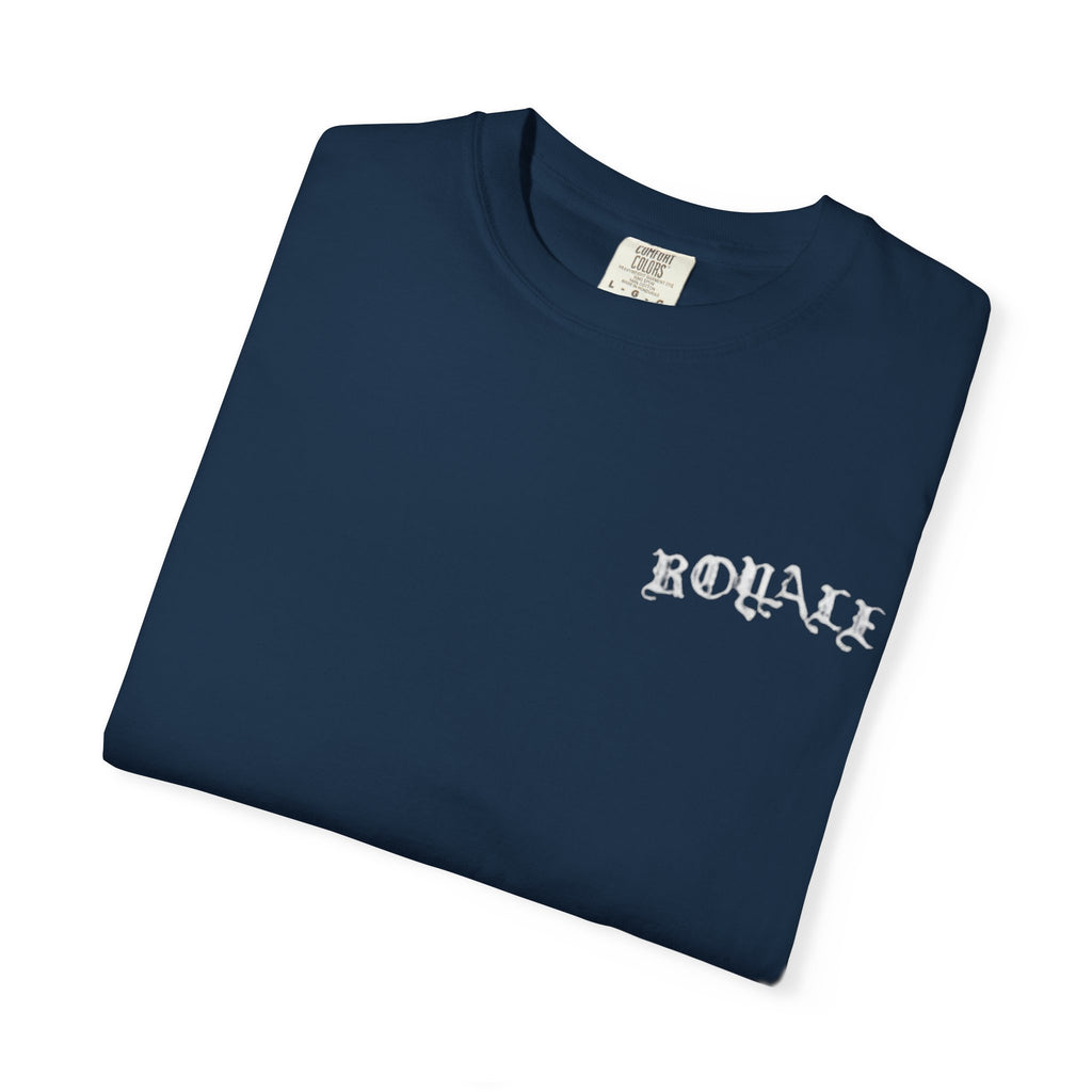 T-Shirt — Moody Noir Photo Collage Tee (features 'ROVALL' chest text)