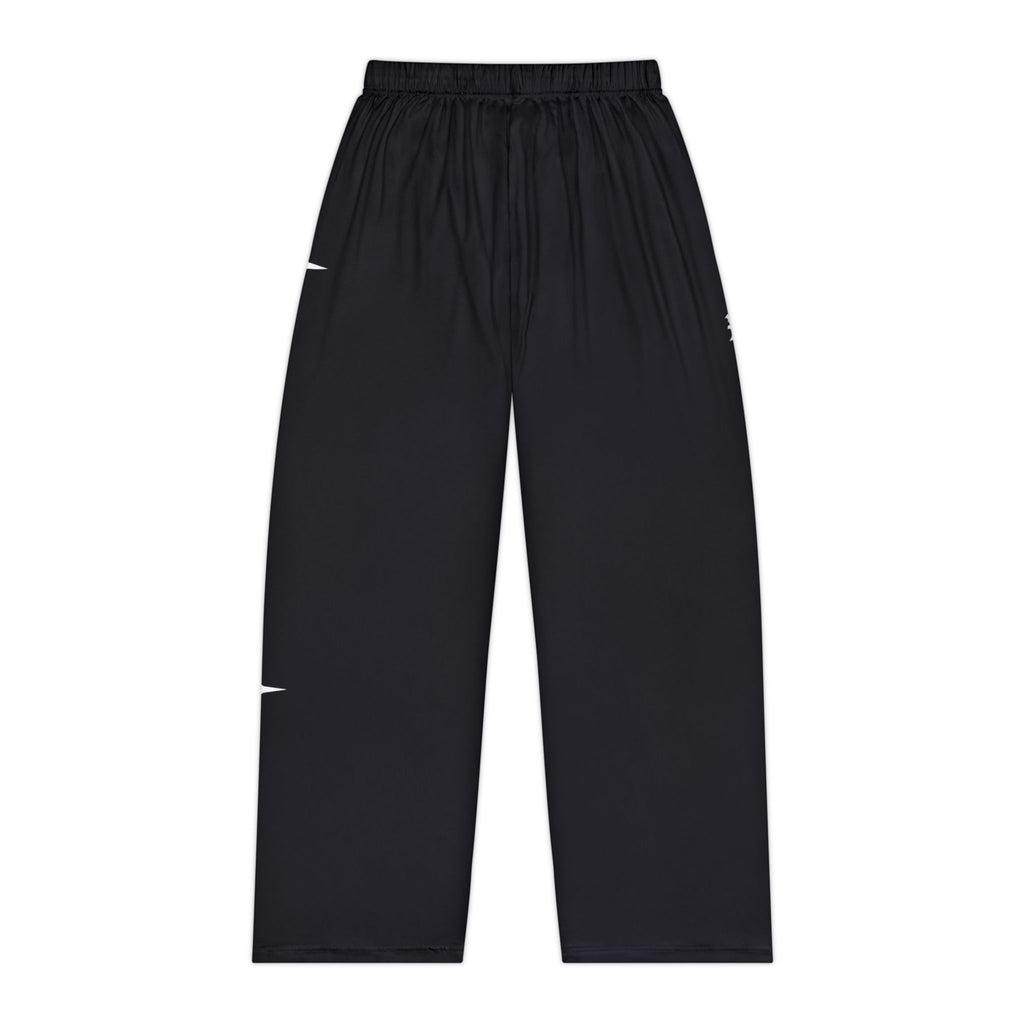 Black Starry Pajama Pants — Women's Cozy Lounge Sleepwear