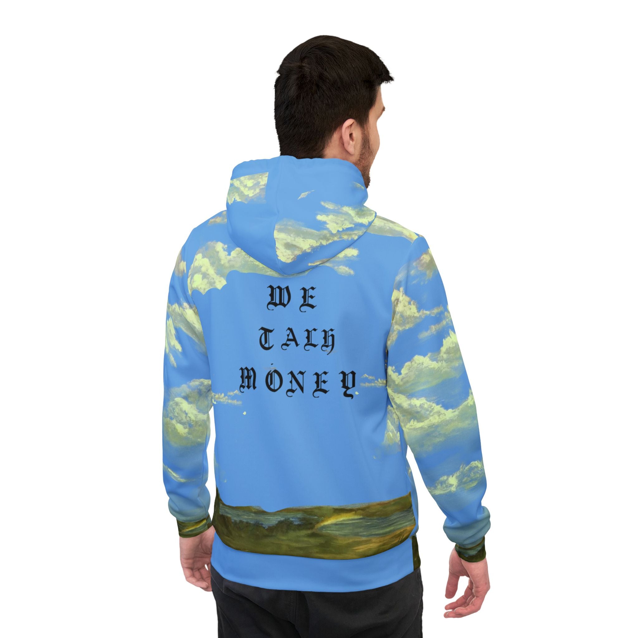 We Talk Money — Dreamy Cloudscape All-Over-Print Hoodie