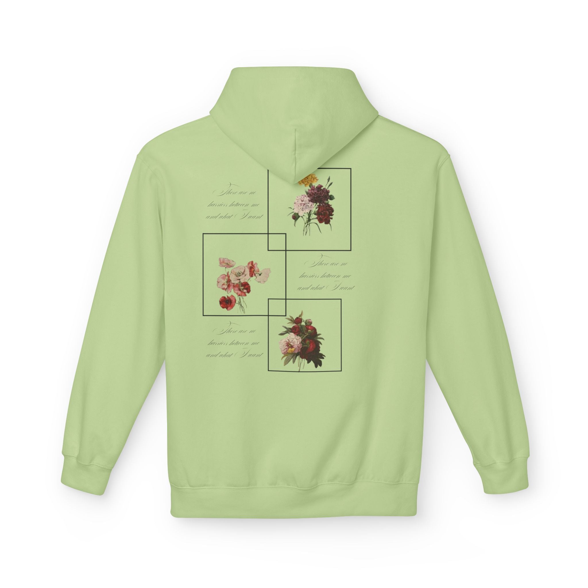 Autumn Bouquet Hoodie — Small Floral Fall Back-Print Sweatshirt