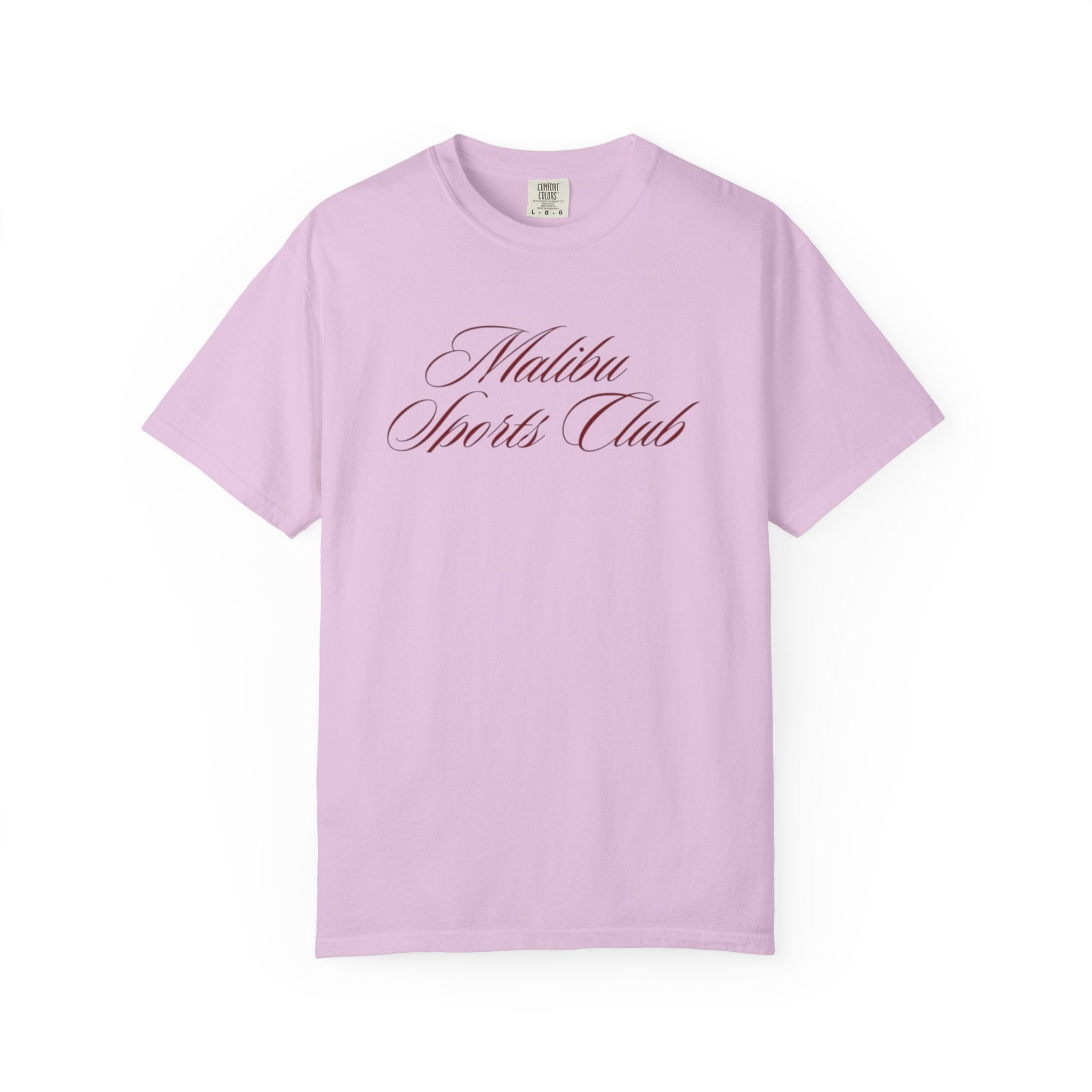 Malibu Sports Club T-Shirt — "Royale" Back Print Vintage Script Tee