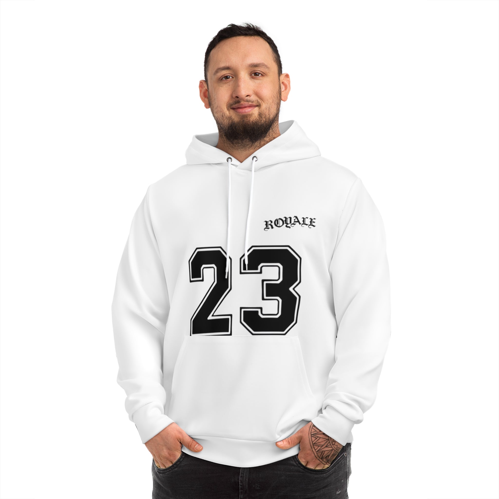 Number 23 Gothic Hoodie — Athletic Streetwear Pullover with 'ROYAL' Design