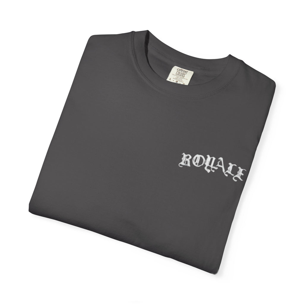 T-Shirt — Moody Noir Photo Collage Tee (features 'ROVALL' chest text)