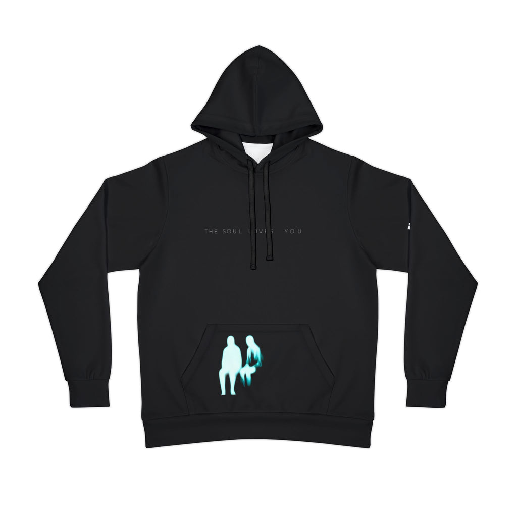 Athletic Hoodie — Futuristic Neon Soulmate Graphic Hoodie