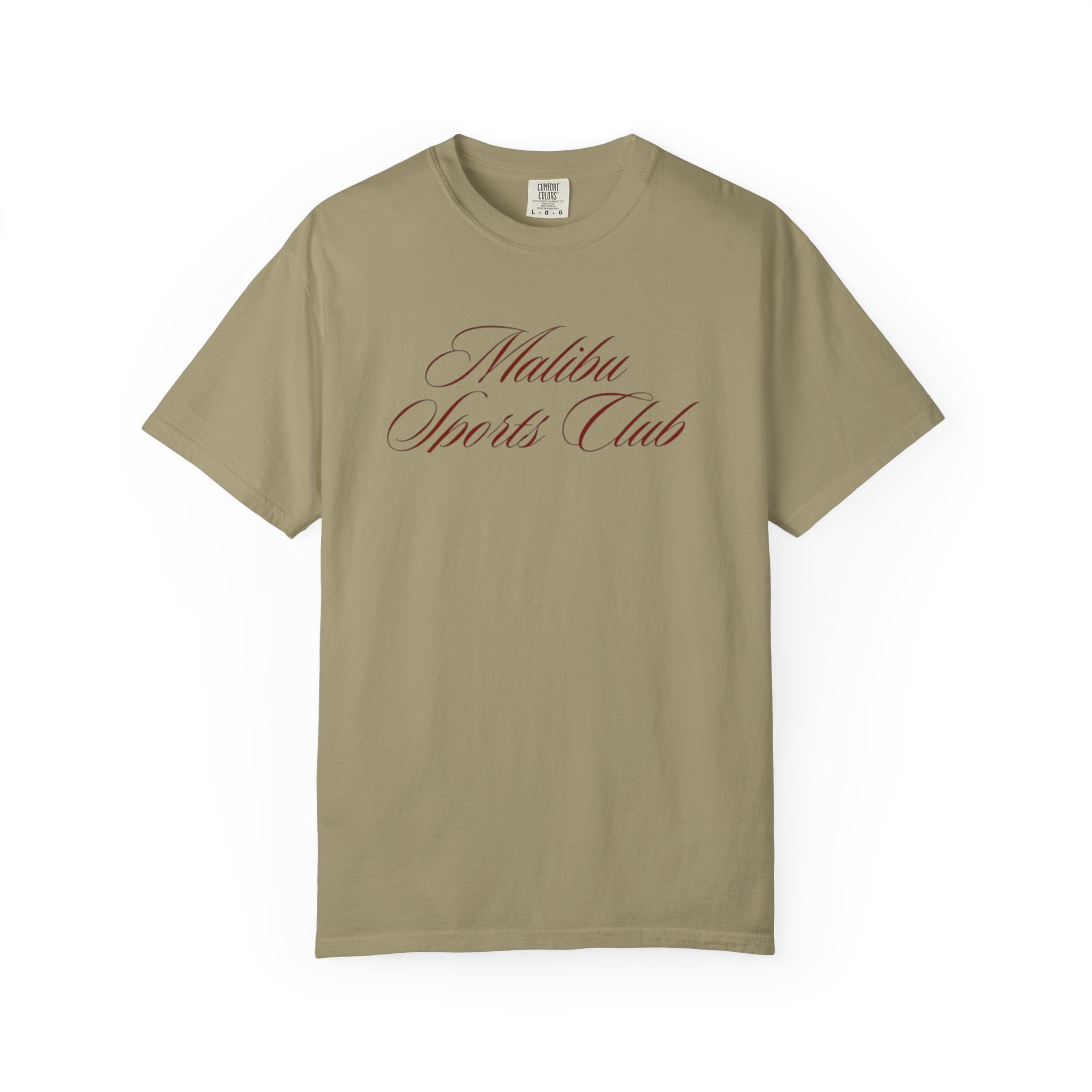 Malibu Sports Club T-Shirt — "Royale" Back Print Vintage Script Tee