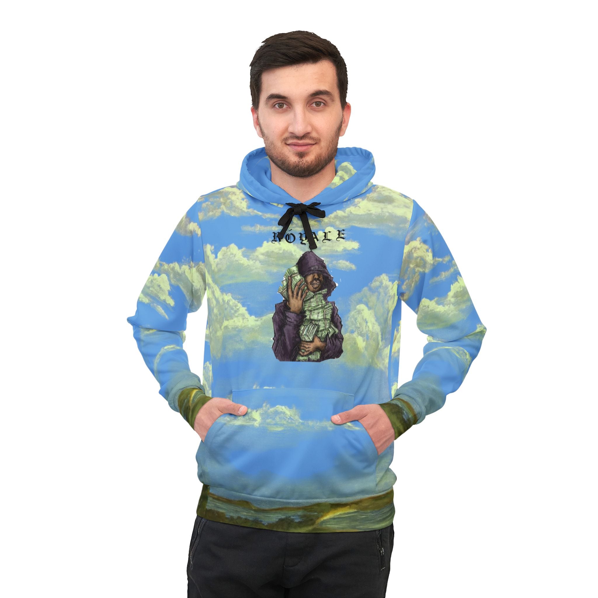 We Talk Money — Dreamy Cloudscape All-Over-Print Hoodie