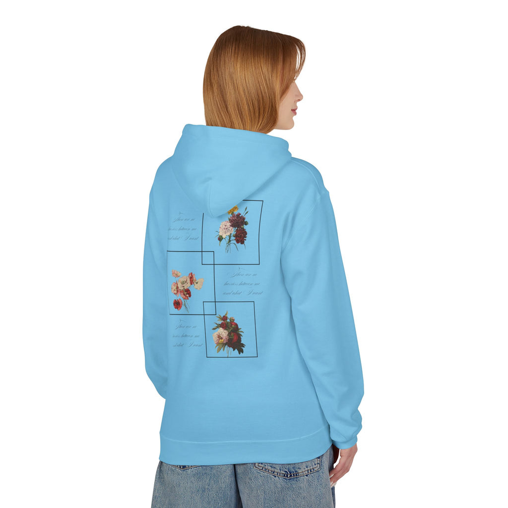 Autumn Bouquet Hoodie — Small Floral Fall Back-Print Sweatshirt