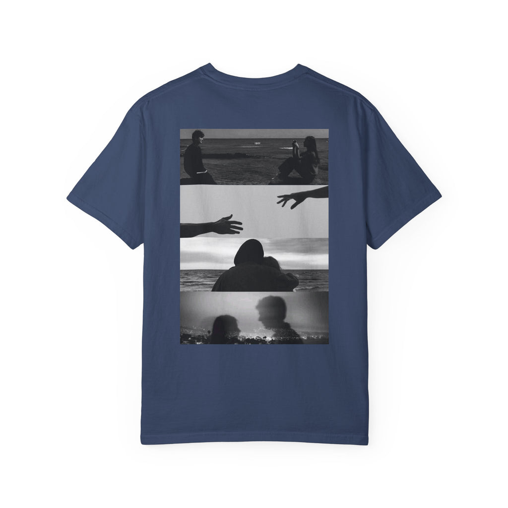 T-Shirt — Moody Noir Photo Collage Tee (features 'ROVALL' chest text)