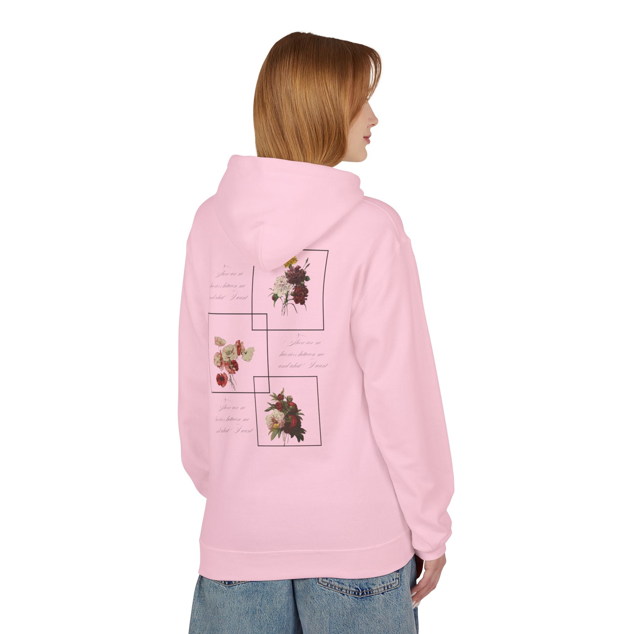 Autumn Bouquet Hoodie — Small Floral Fall Back-Print Sweatshirt