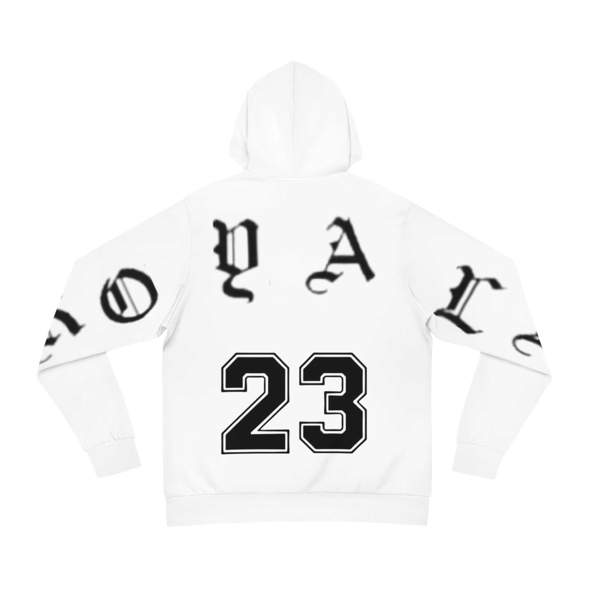 Number 23 Gothic Hoodie — Athletic Streetwear Pullover with 'ROYAL' Design