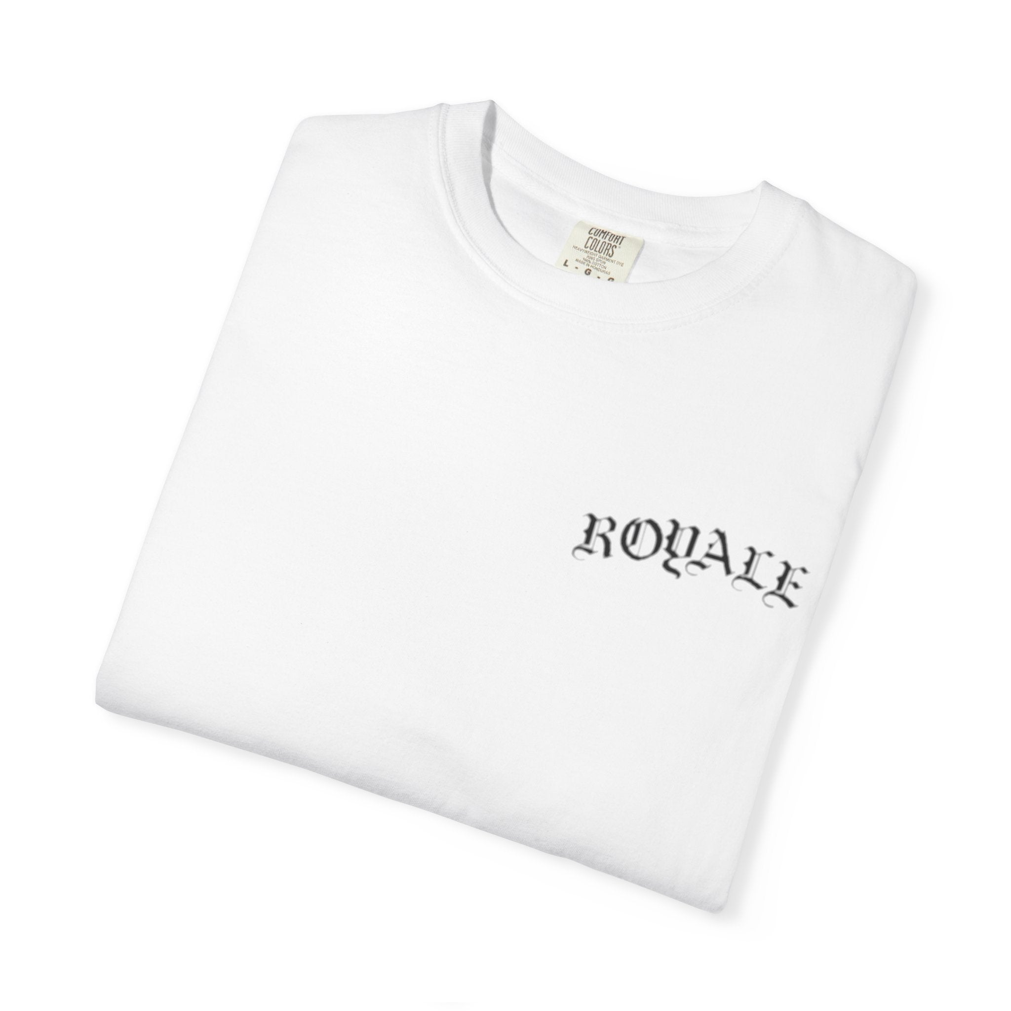 Minimal Script Back-Print T-Shirt — Handwritten Quote Graphic