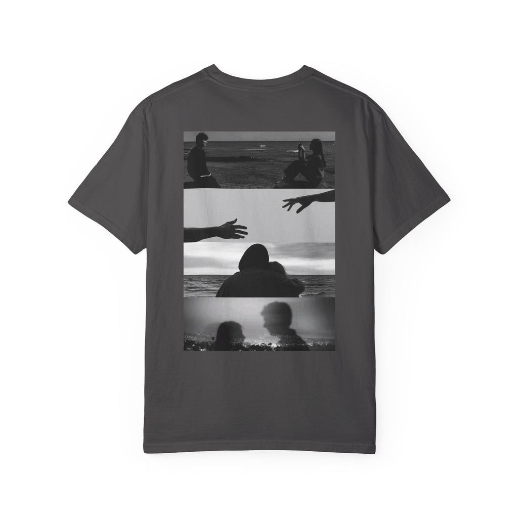 T-Shirt — Moody Noir Photo Collage Tee (features 'ROVALL' chest text)
