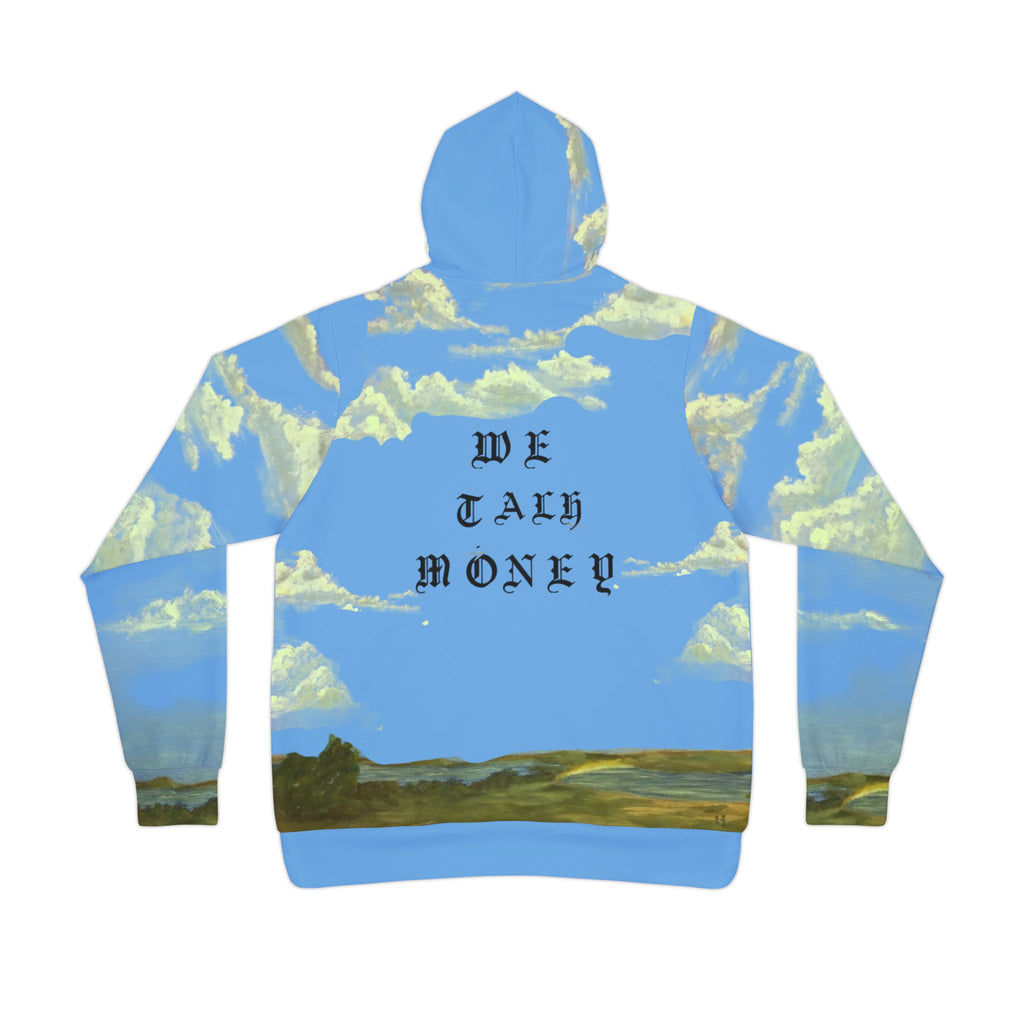 We Talk Money — Dreamy Cloudscape All-Over-Print Hoodie