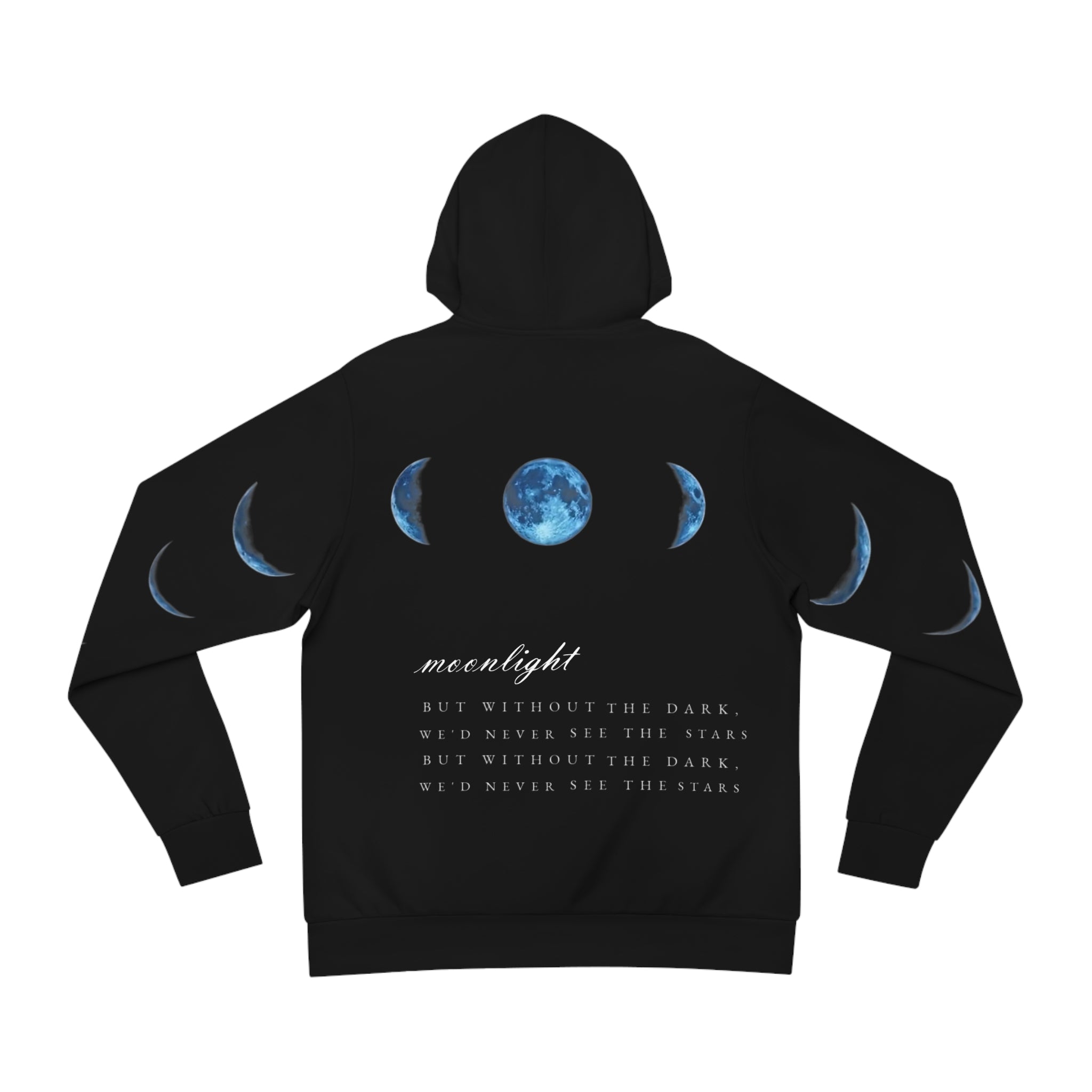 Moonlight Phase Hoodie — Celestial Moon Phases Graphic Hoodie