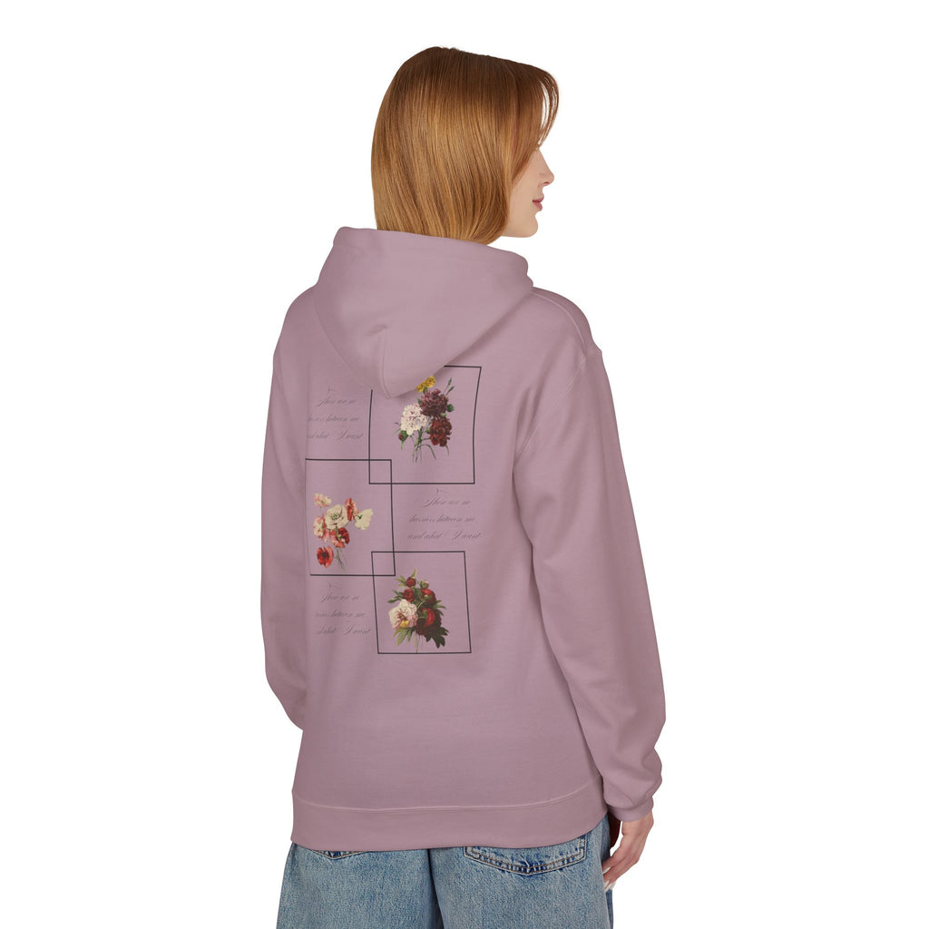 Autumn Bouquet Hoodie — Small Floral Fall Back-Print Sweatshirt