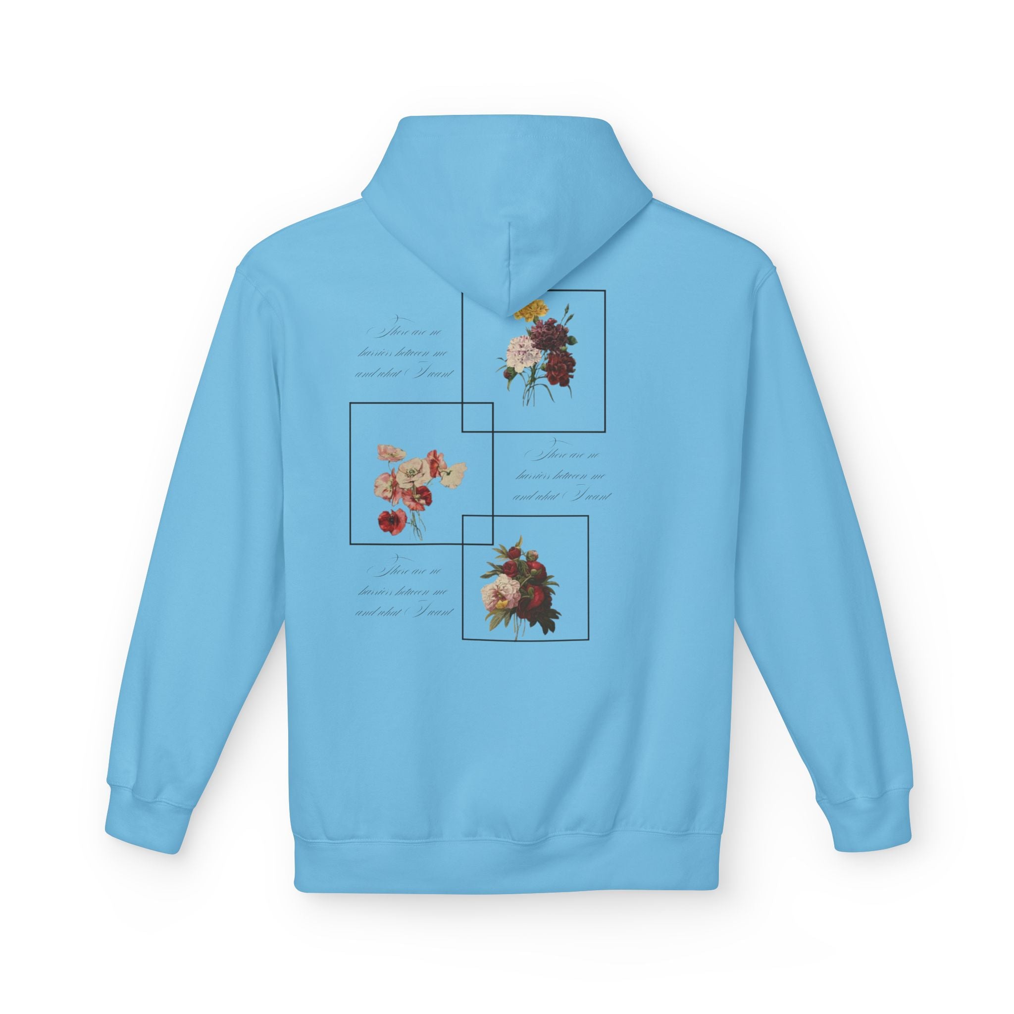 Autumn Bouquet Hoodie — Small Floral Fall Back-Print Sweatshirt