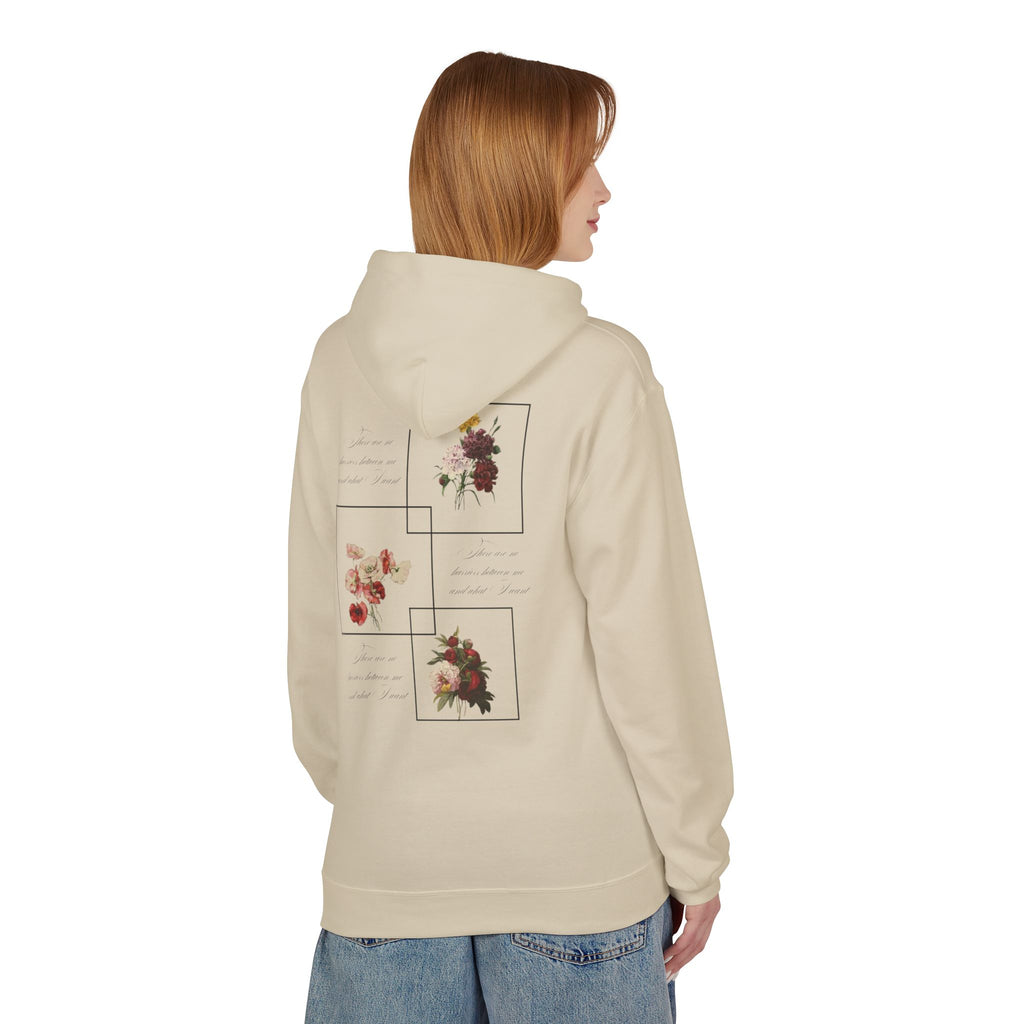 Autumn Bouquet Hoodie — Small Floral Fall Back-Print Sweatshirt