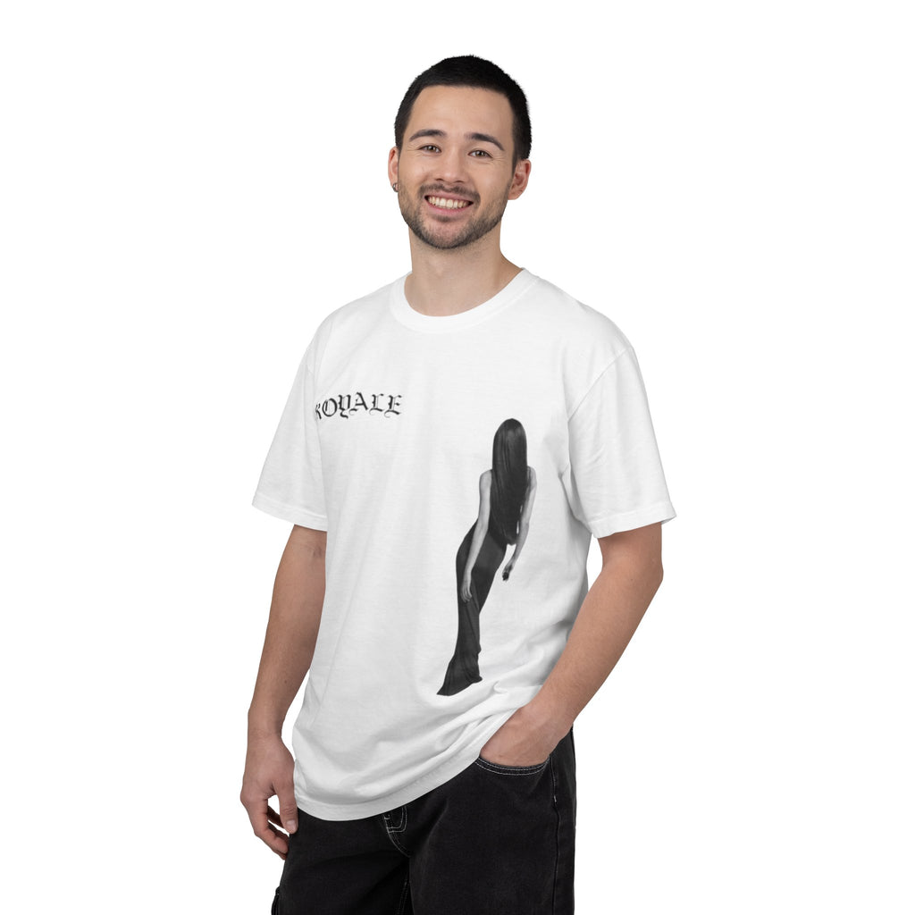 T-Shirt — Elegant Silhouette Graphic Tee with 'Roxale' Script