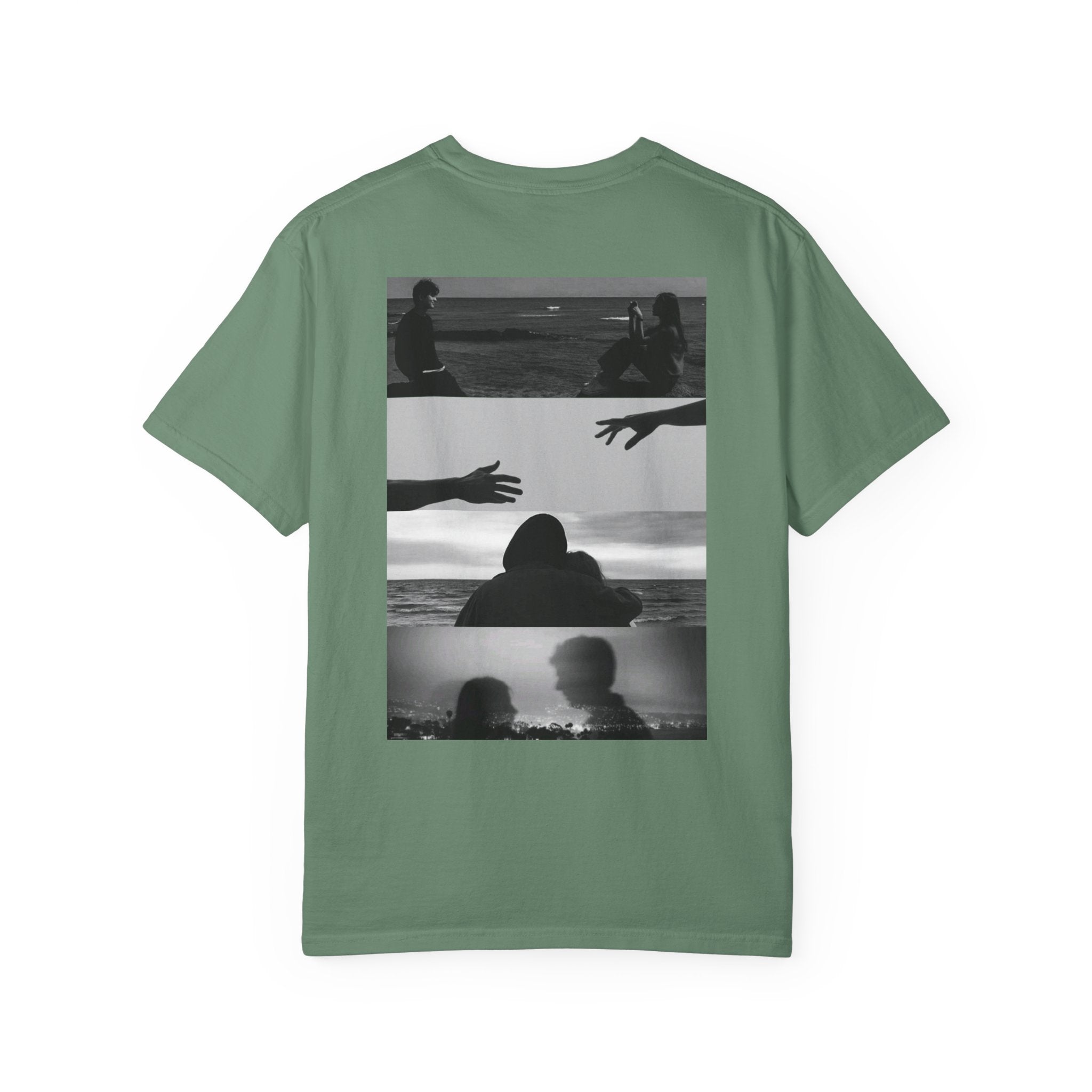 T-Shirt — Moody Noir Photo Collage Tee (features 'ROVALL' chest text)