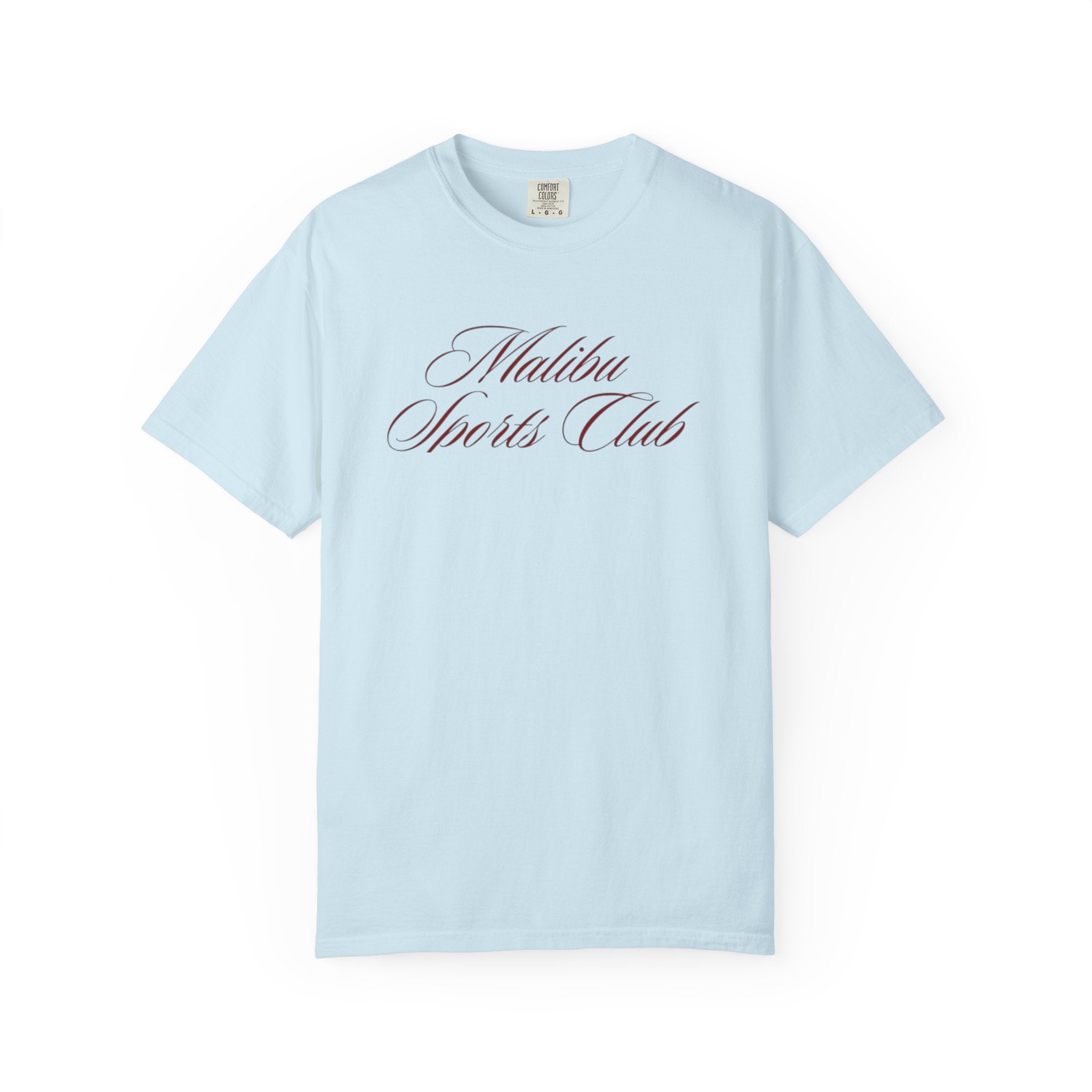 Malibu Sports Club T-Shirt — "Royale" Back Print Vintage Script Tee