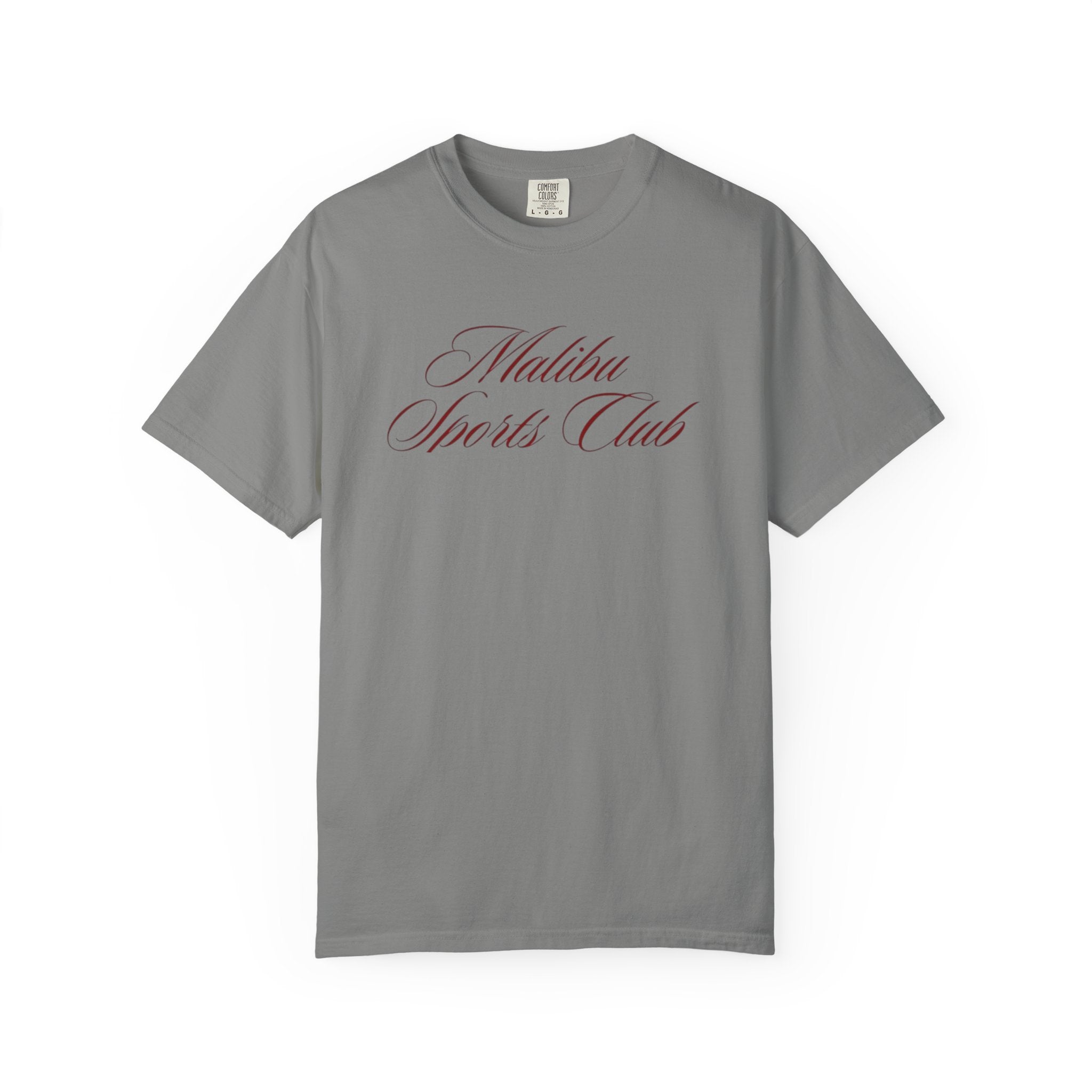 Malibu Sports Club T-Shirt — "Royale" Back Print Vintage Script Tee