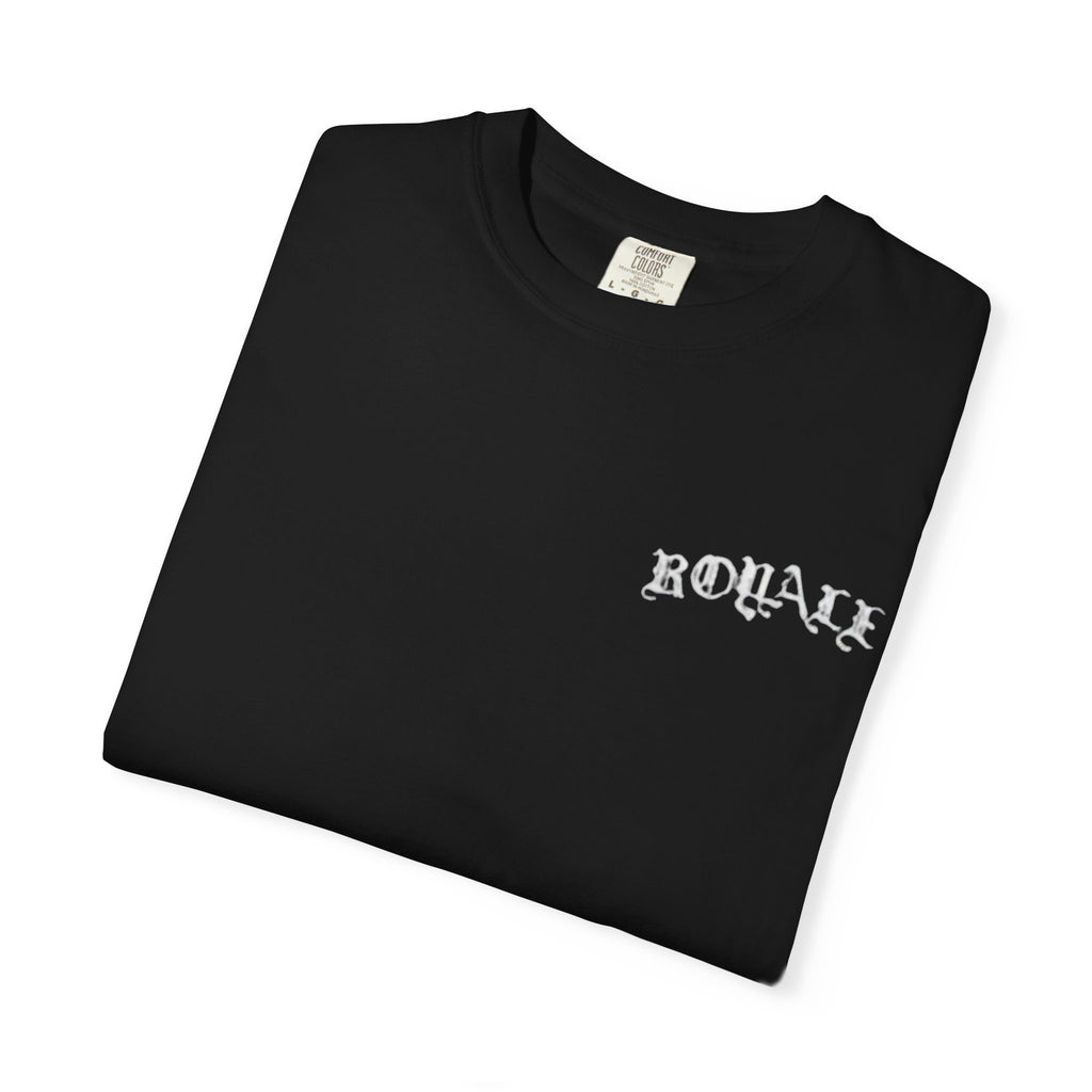 T-Shirt — Moody Noir Photo Collage Tee (features 'ROVALL' chest text)