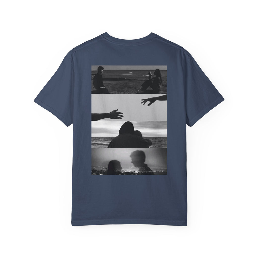 T-Shirt — Moody Noir Photo Collage Tee (features 'ROVALL' chest text)