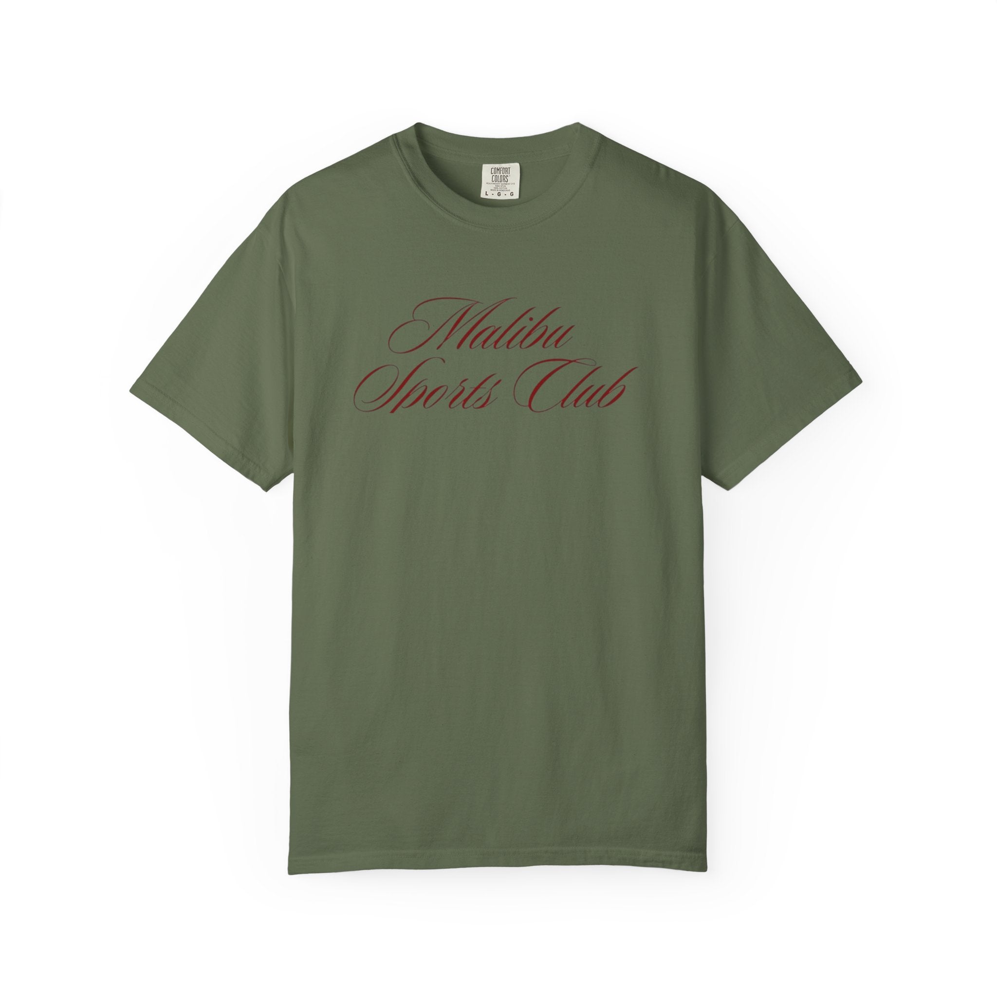 Malibu Sports Club T-Shirt — "Royale" Back Print Vintage Script Tee