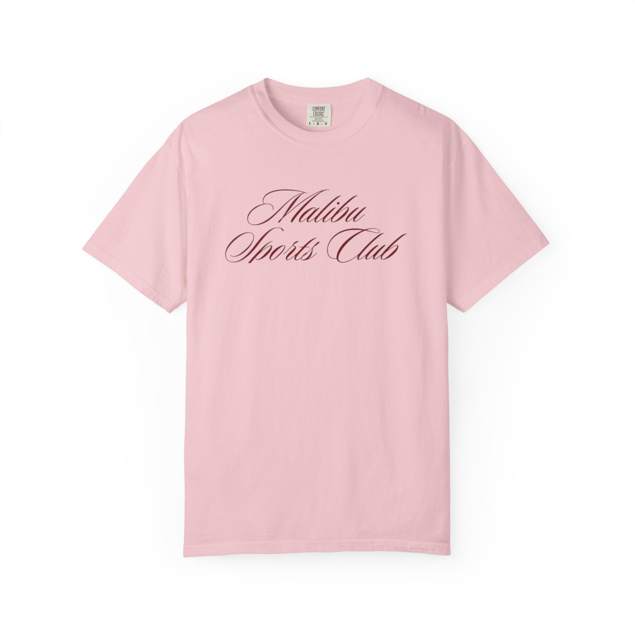 Malibu Sports Club T-Shirt — "Royale" Back Print Vintage Script Tee